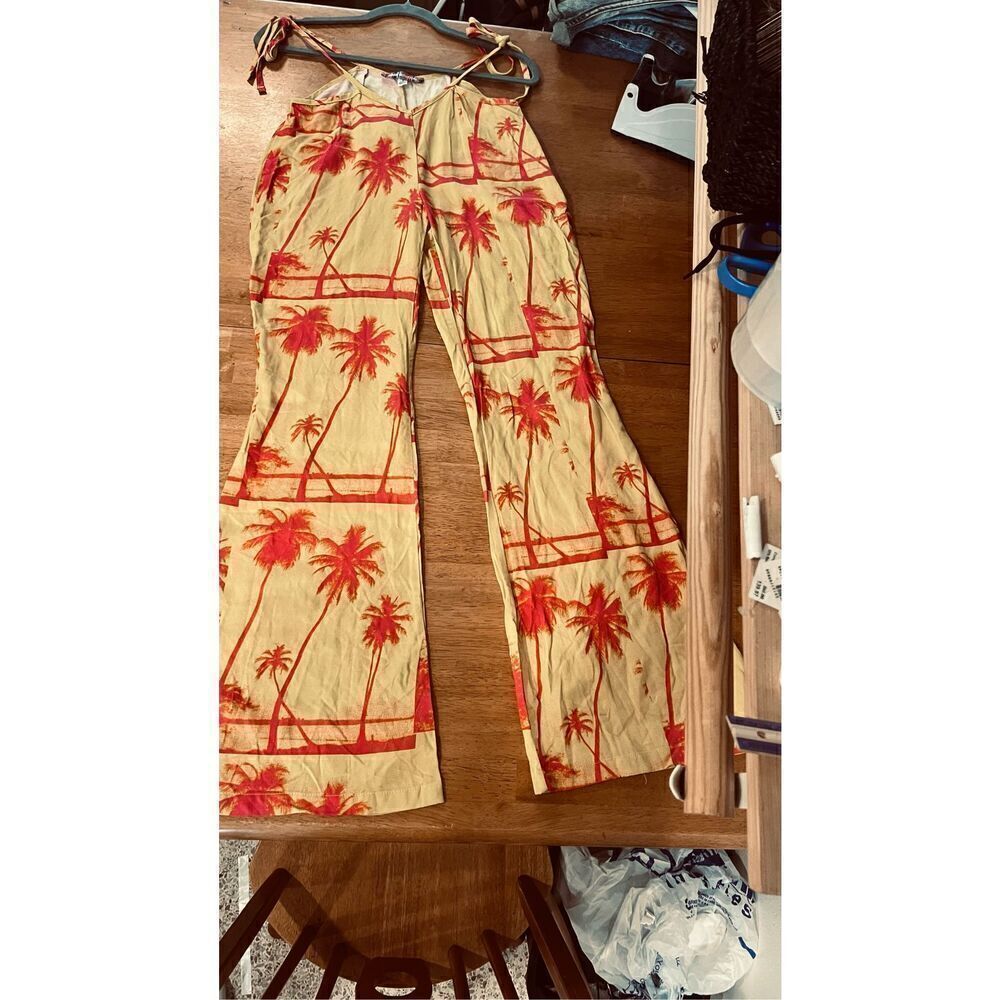Urban Outfitters Tropical Palm Tree Romper Womens SZ 4 New - Picture 13 of 14